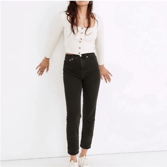 Madewell Denim - NWT Madewell Classic Straight Leg Black Jeans sz 26